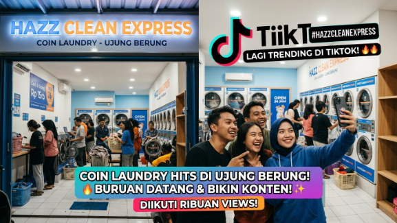 Laundry Koin Viral di Ujung Berung, Warga Bandung Heboh Hazz Clean Express!